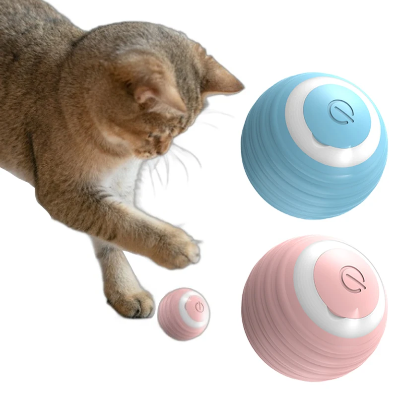 Smart Electric Cat Toys Interactive Durable Motion Activated Automatic Rechargeable Rolling Pet Ball
