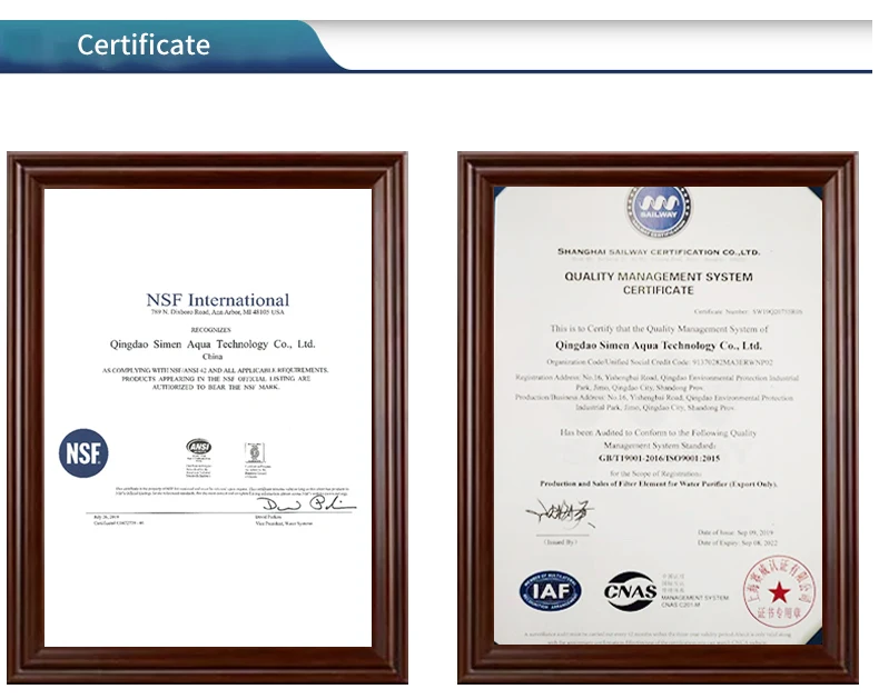 NSF Certified Fridge Water Filters Manufacturer forDR-4396508 Refrigerator Water Filter Cartridge