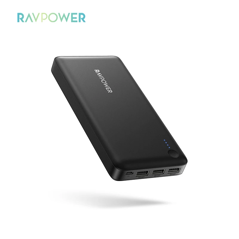 RAVPower RP-PB41 Portable Charger External Battery Power Bank 26800mAh Triple USB Power Station & Power Banks for IOS Android