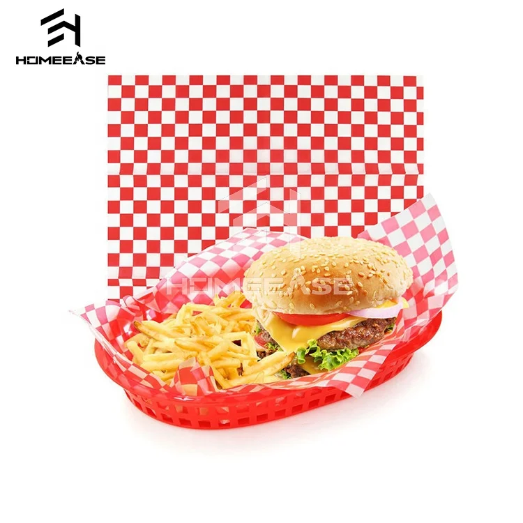 
Wholesale custom film anti oil hamburger hot dog meat kitchen food packaging wrapping pape 