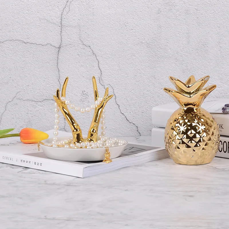 Nordic Cosmetics ring tray Decorative ceramics Jewelry tray Hotel Wedding decorative  decorative cane trays