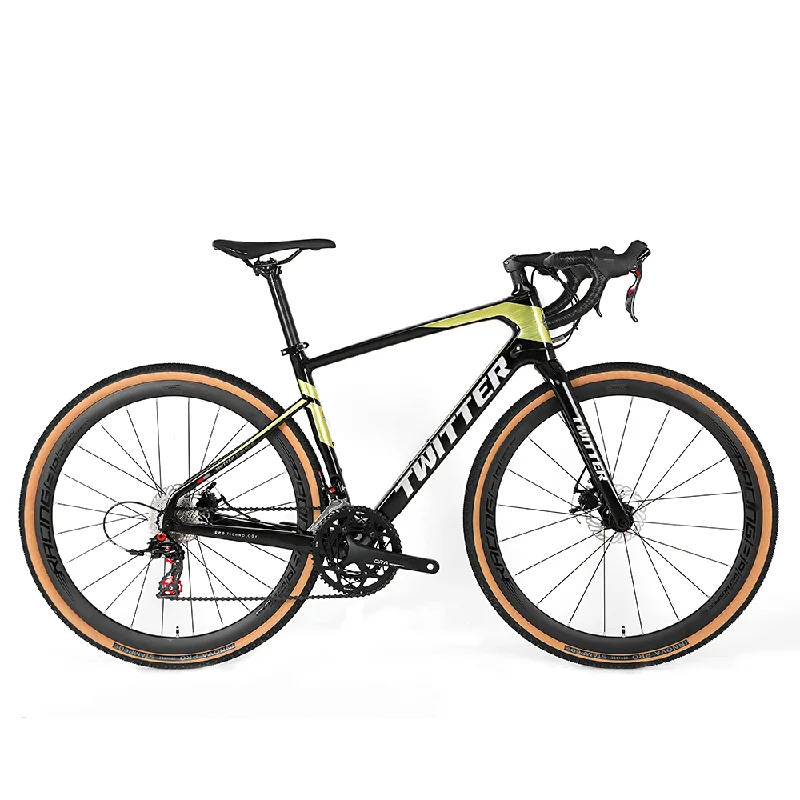 2024 New Design Carbon Road Bike Gravel Bike 22 Speed 700C Twitter GRAVEL Bicycle