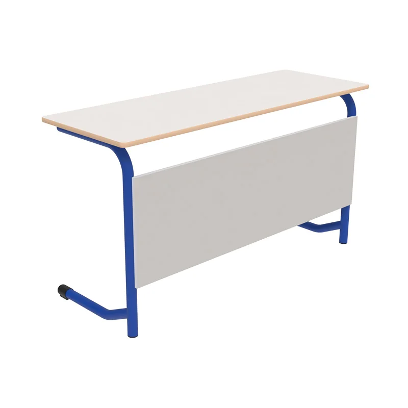 University Classroom Desk With Front Panel School Furniture College furniture Double Person Table School Student Table Desk