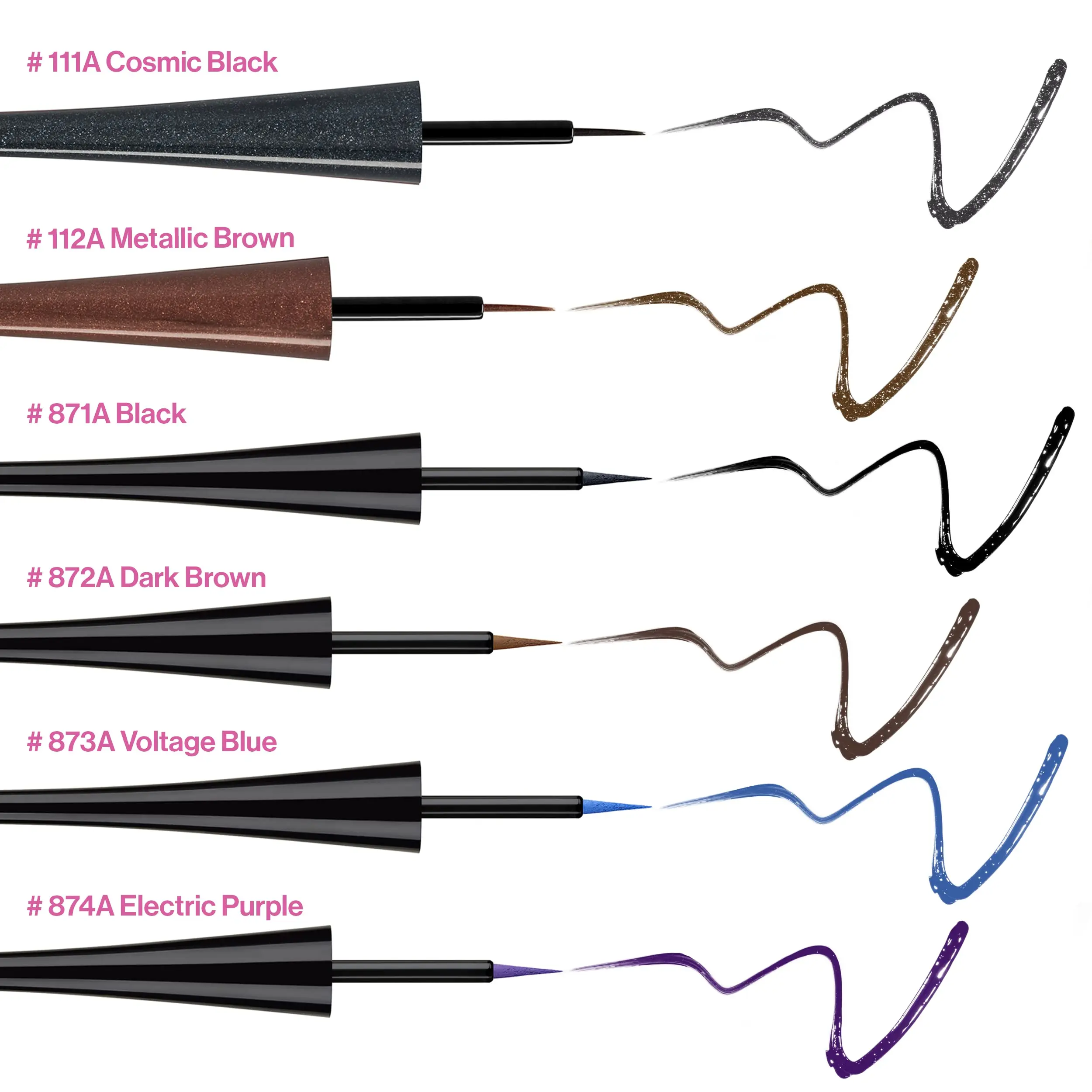 Private label brush tip eyeliner waterproof long lasting liquid black eyeliner pencil private label straight liquid eyeliner