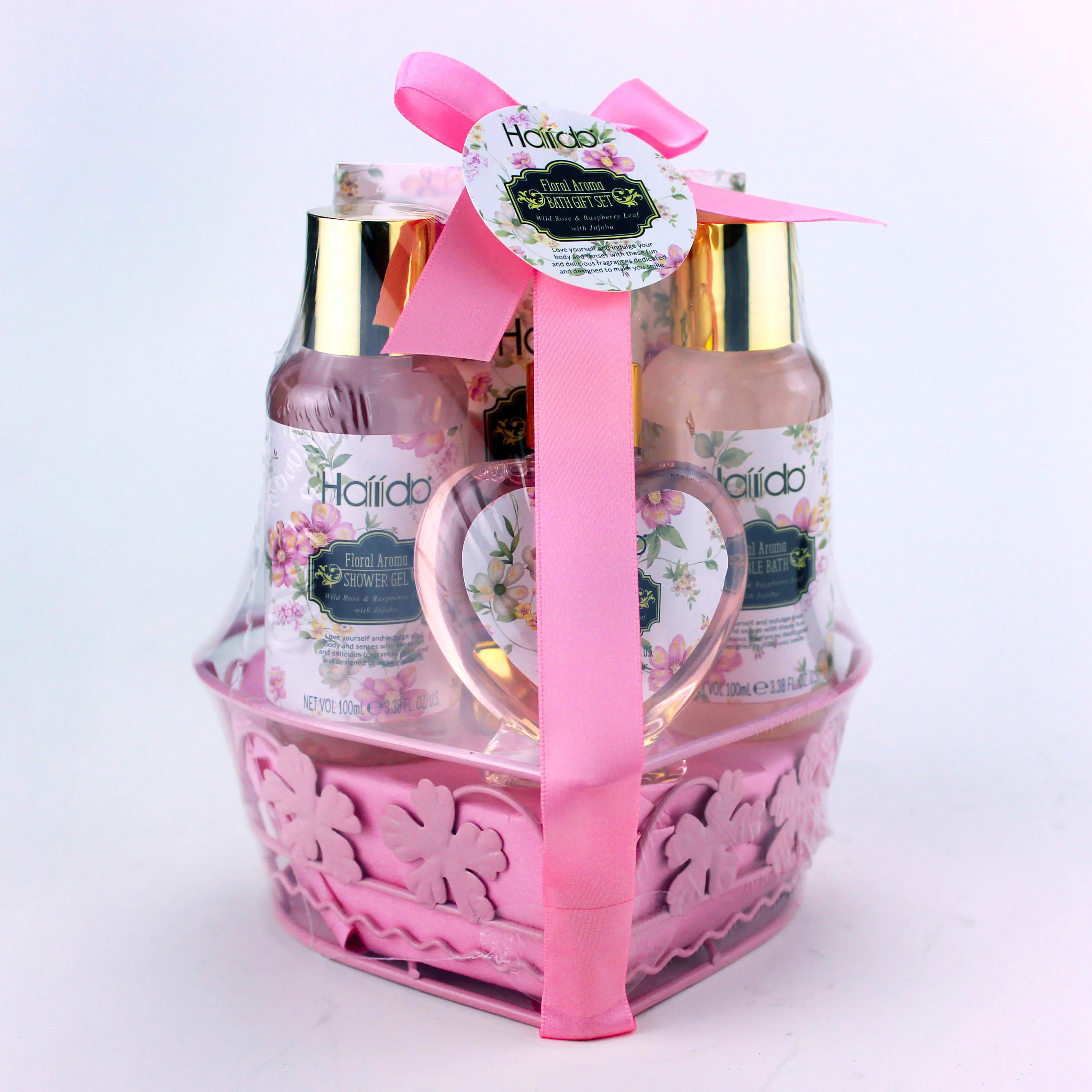 wholesale body lotion mist baskets bath salt spa gift set OEM