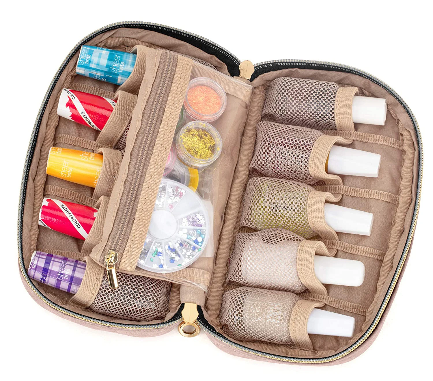 Travel Mini Nail Polish Organizer Nail Tools Storage Bag Carrying Case Nail Polish Organizer Bag