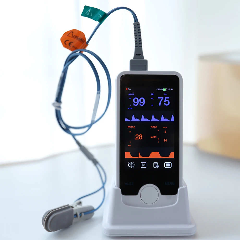 Yonker vet monitor de signos vitales multi parameter veterinary vital sign monitor