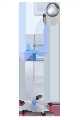 Hot selling hospital stainless steel mobile gooseneck reflector with wheel inspection light