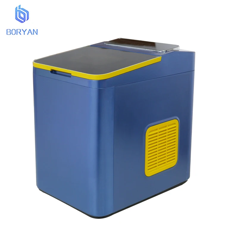 Бытовая портативная машина для производства льда с сенсорным экраном, 6 минут работы