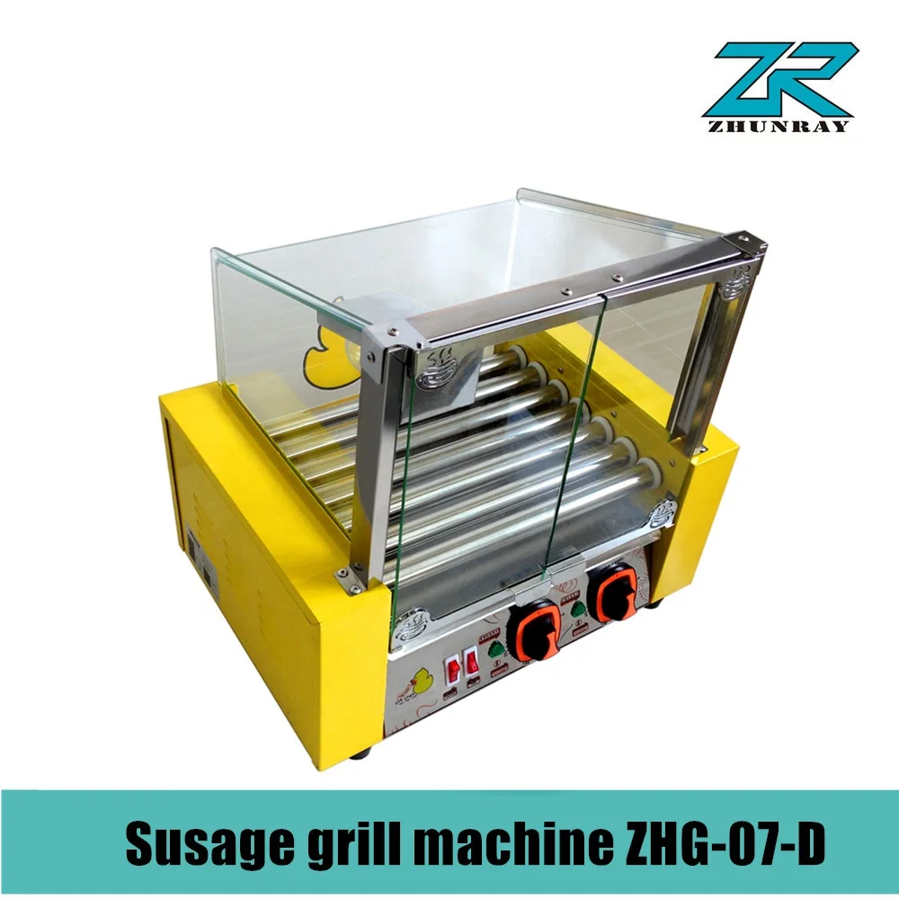 HOT SALE HOT DOG GRILL  HOT DOG ROLLER SAUSAGE GRILL 7 ROLLS