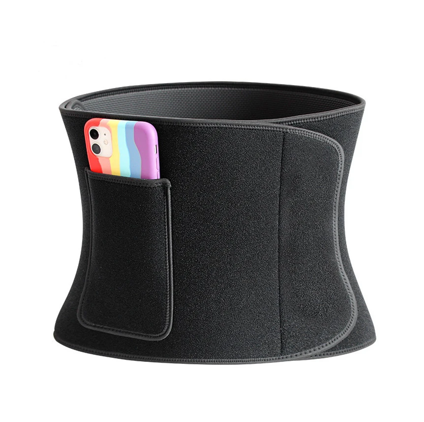 Custom Logo Wholesale Neoprene Waist Trimmer Belts Tummy Flat Waist Trainer Slimmer Wrap Rubber Sports Fitness