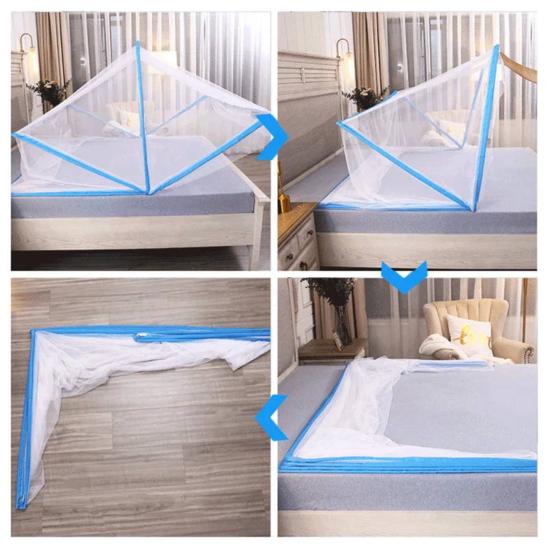 Free installation mosquito net adult portable folding mosquito net children student dormitory summer mosquito net