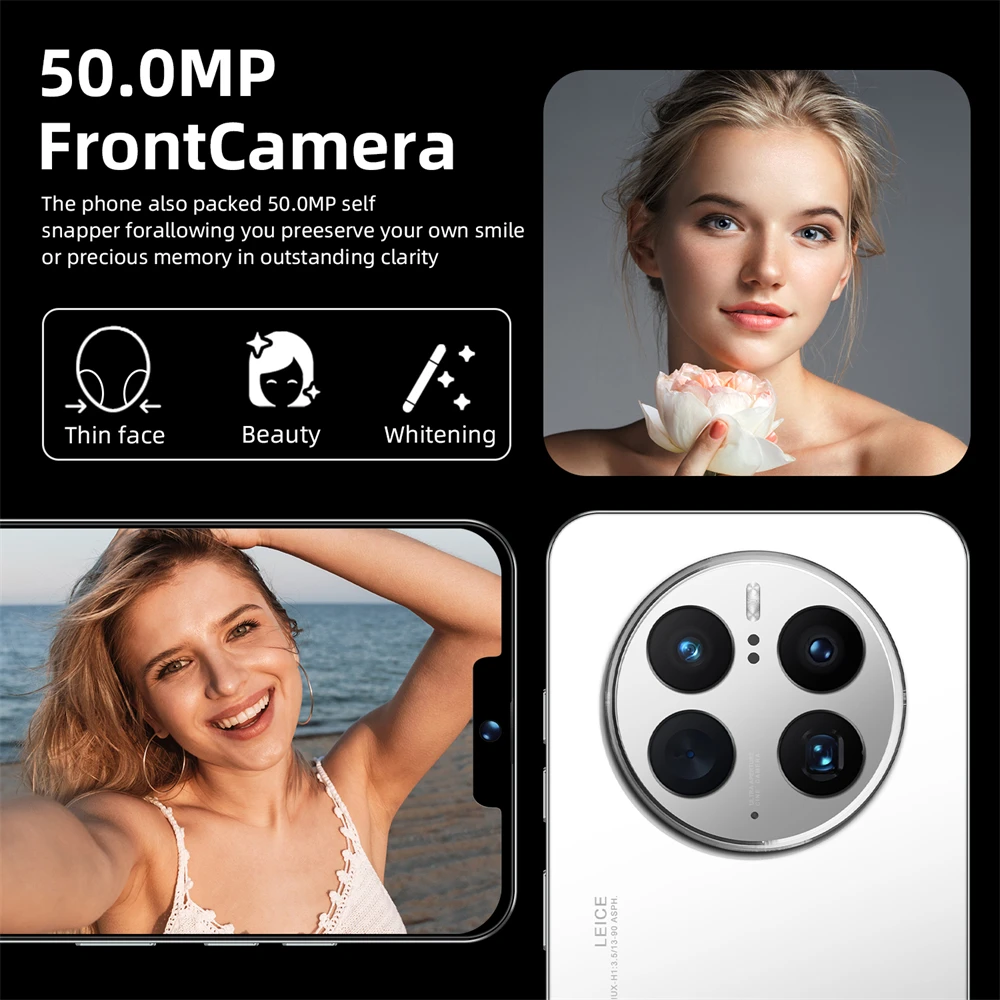 Original Mate50Pro mobile phone 7.3 inch full screen global unlock 5G big screen smartphone