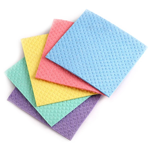 Customized Fashionable Wood Pulp Environment-friendly Cotton Washing Dish Rag