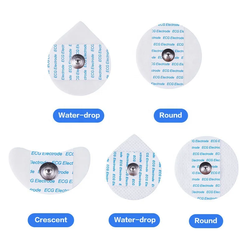 China Foam Non-Woven Disposable ECG Electrodes EEG ECG Electrode Pads
