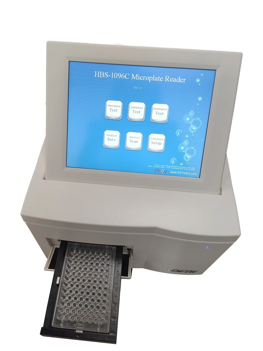 China made high-end product clinical  Elisa  plate microplate reader HBS-1096c price can measurement wavelength rang340-1000nm