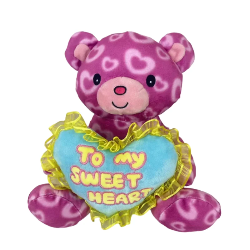 New design valentines teddy bear with heart TO MY SWEET HEART hot items valentines day gift teddy bears wholesale