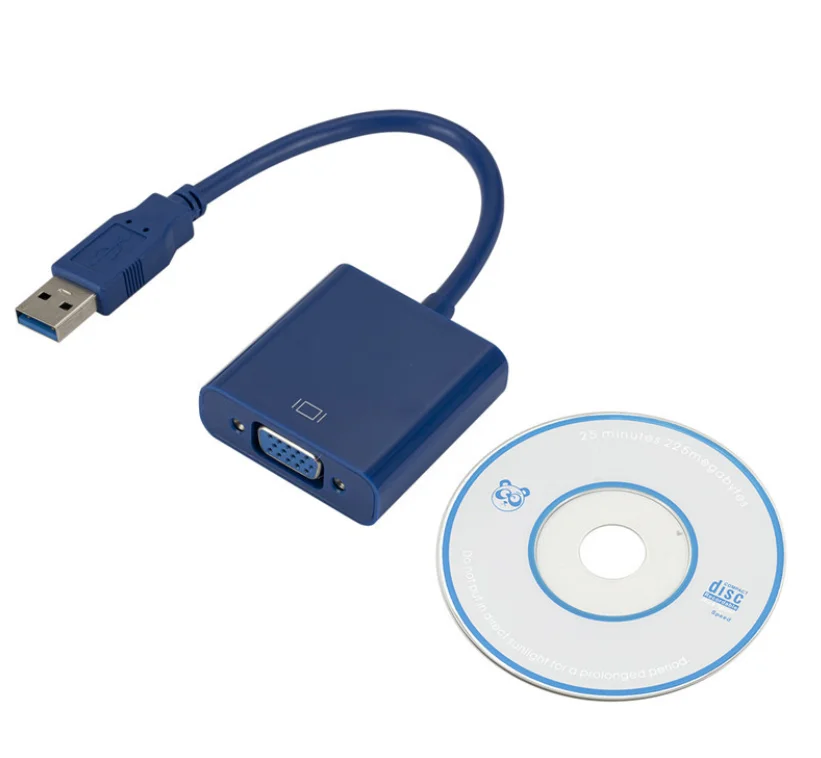 USB к интерфейсу проектора VGA внешняя видеокарта 3 0 конвертеру адаптер преобразования