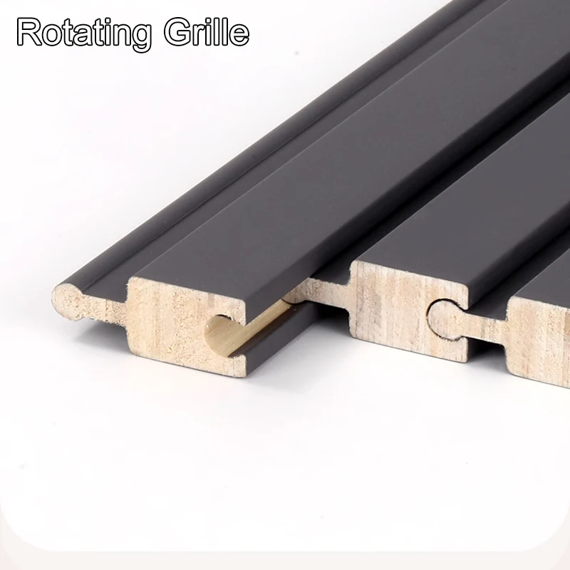 Anti-noise Great Wall Wallboard Pvc Veneer Fluted Solid Mdf Wood Decorative Grille Panels