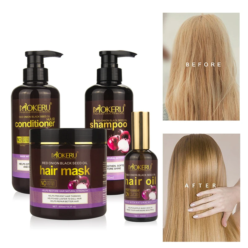 Best shampoo and conditioner red onion growth oil 100% natural red onion shampoo