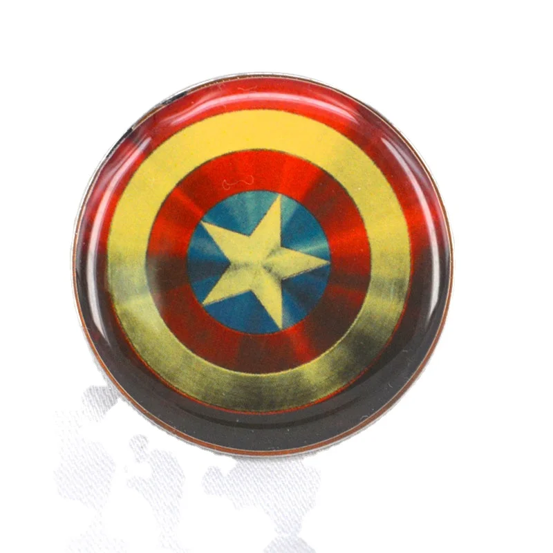 Photo Printing Universe Collectible Captain Avenger Witch Marvel Pins with Dome Epoxy