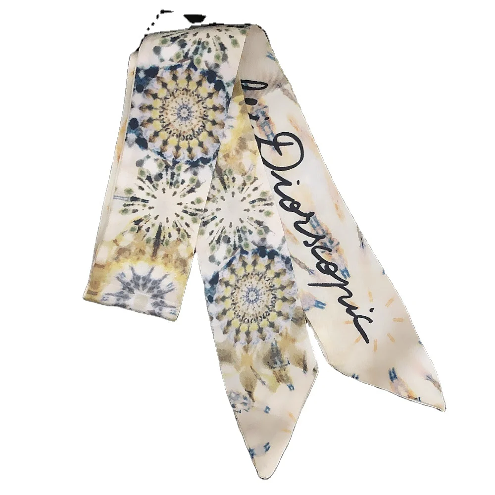 Long Narrow Digital Printing Polyester Scarf