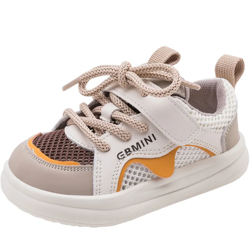 Ebmini 2024 summer new breathable mesh surface non-slip soft sole babies toddler shoes