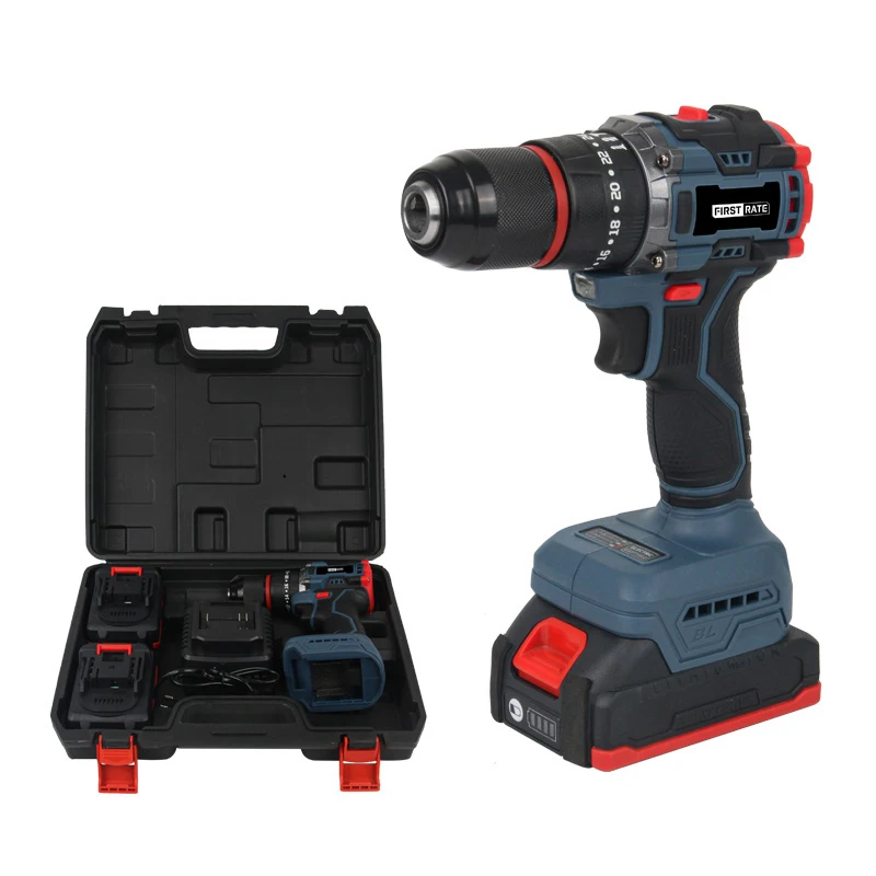 Varied Speed Wood Hardware Drill 21V Li-Ion Charging Cordless Drill For Home Maintenance