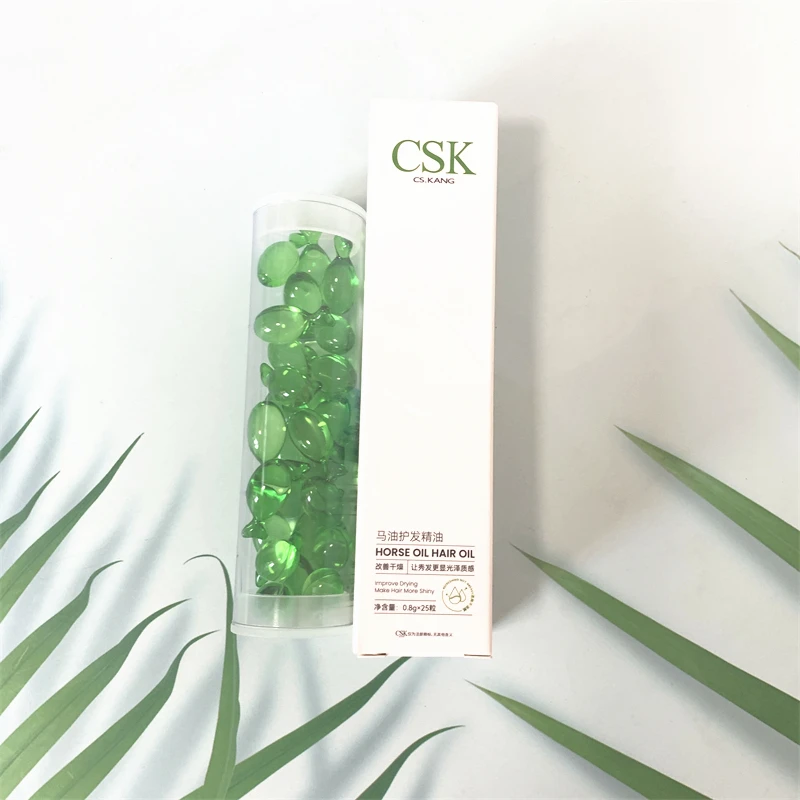 K Capsules Essence Herbal Smooth Hair Care Anti Fury Essential Oil Hair Growth Support Repair Essence for Dry Damaged Hair