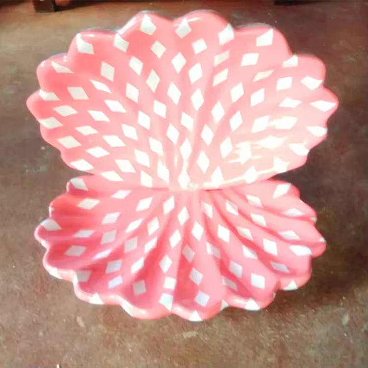 Custom Fiberglass Ocean Themed Sculpture Crafts Large Shell Scallop Park Landscape Decorations Shell Sculptures