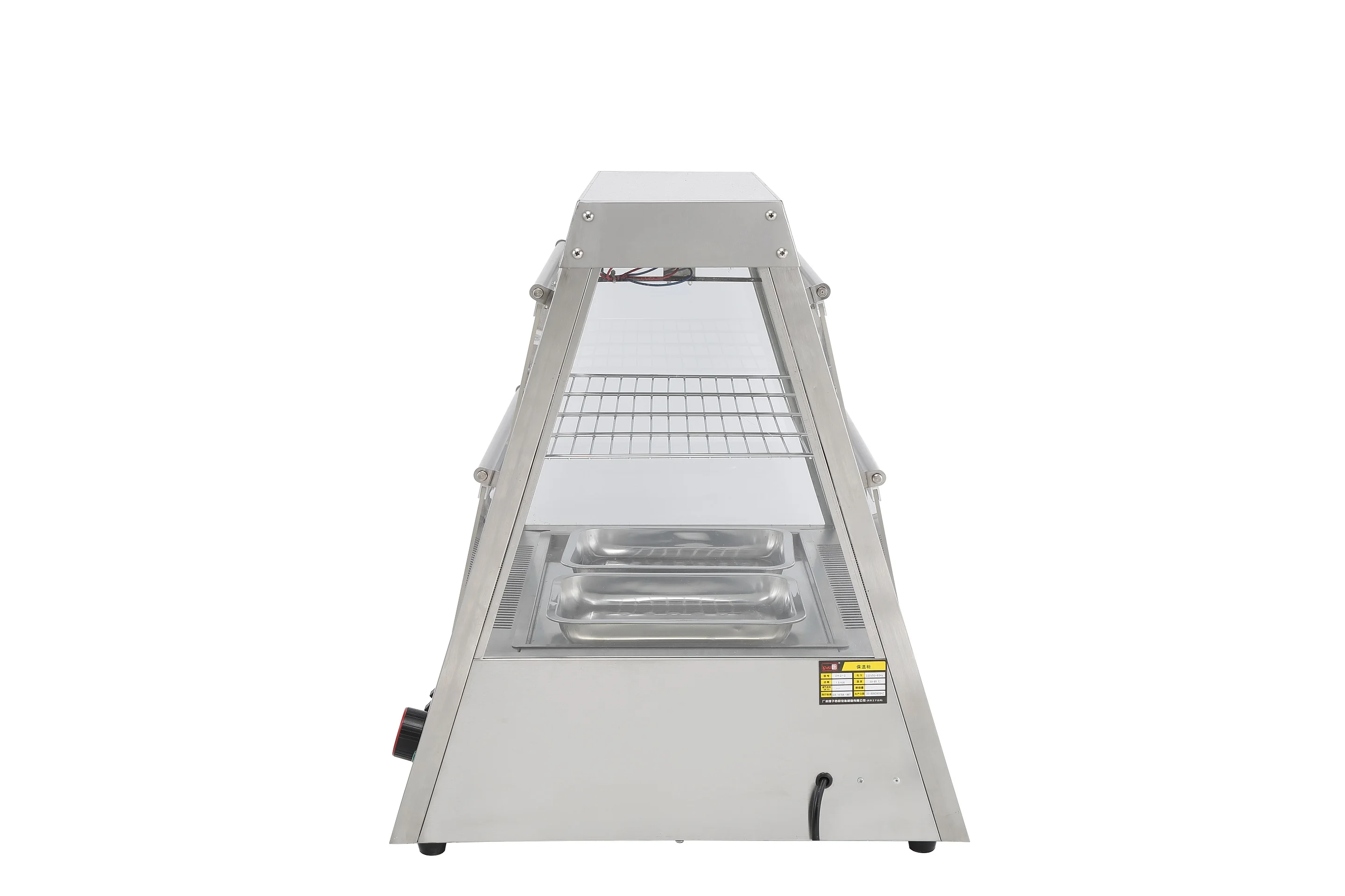 China Factory Commercial Stainless Steel Food Warmer KFC Burger Warmer Display Chicken Wings Cabinet Warming Showcase