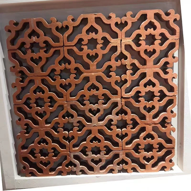 Декоративный терракотовый полый Бриз кирпичный цветочный узор для украшения здания