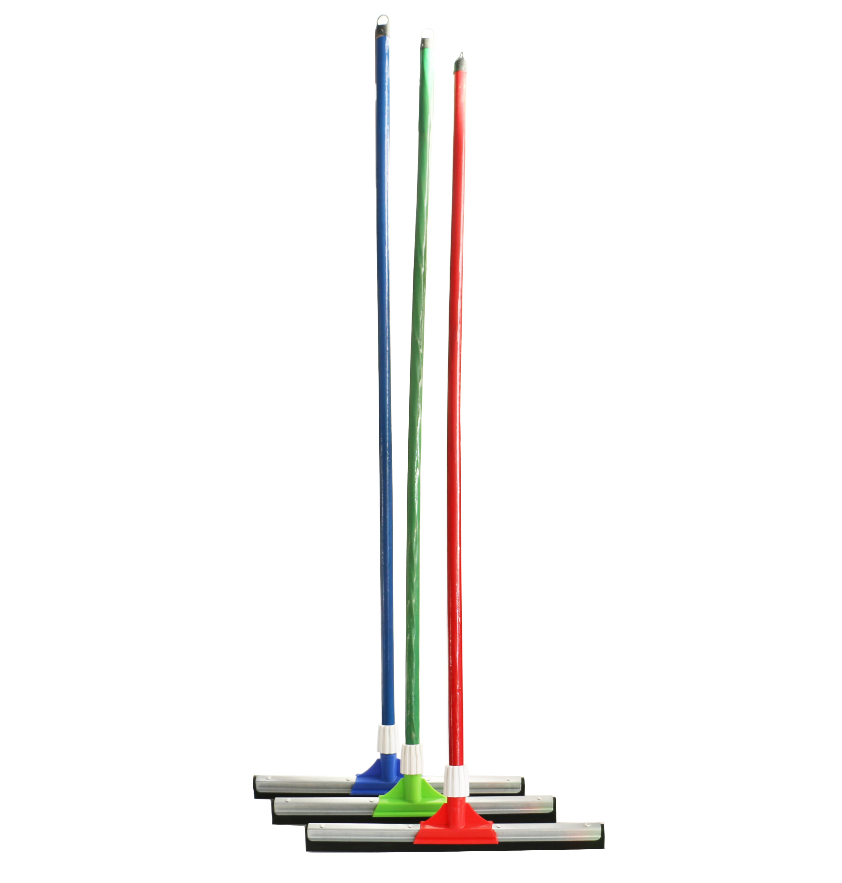 45cm metal&plastic floor squeegee, steel material floor wiper with long metal pole