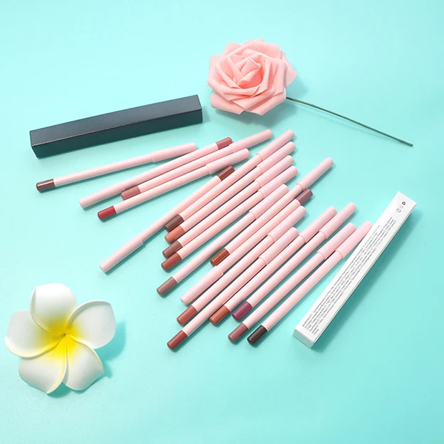 Unbranded Makeup Vegan Waterproof Pink Lip Liner Custom Logo Lip Pencil Custom Private Label Lip Liner
