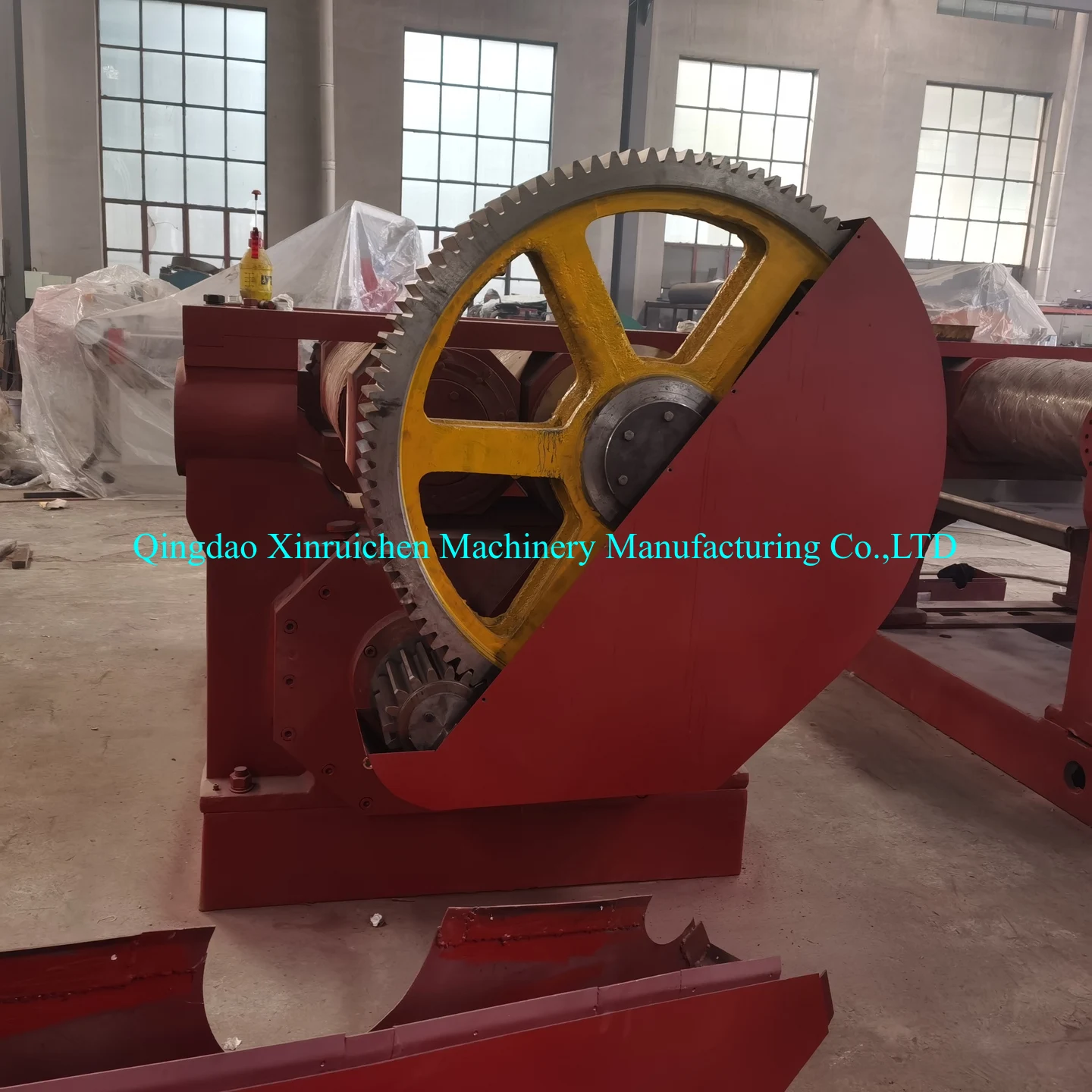 XK400 Rubber and Plastic Mixing Mill Machine Motor Under Rollers