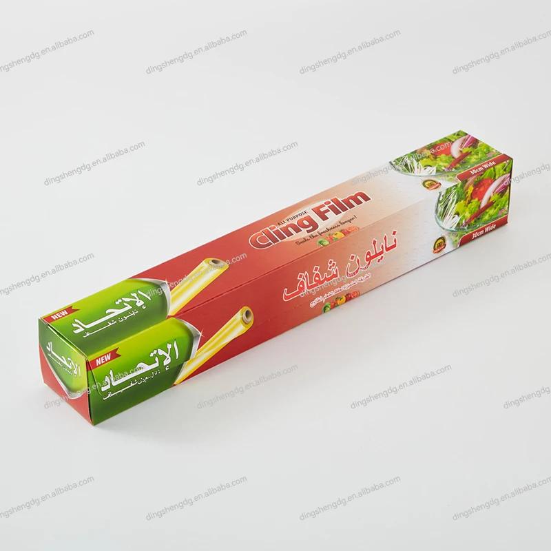 Food Cling Wrap Biodegradable Meat Fruit  Wrap Film Jumbo Roll Clear Shrink Wrap Food Grade Stretch Film