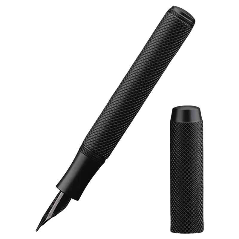 Customized luxury Black Metal Fountain Pen with Gift box For Gift