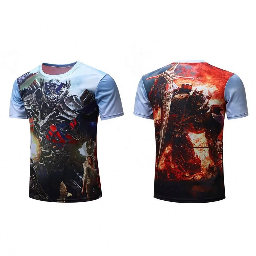 Custom Sports Perspiration Comfortable Modal Shirt Quick Dry Polyester All Over Print 3D Sublimation T Shirts