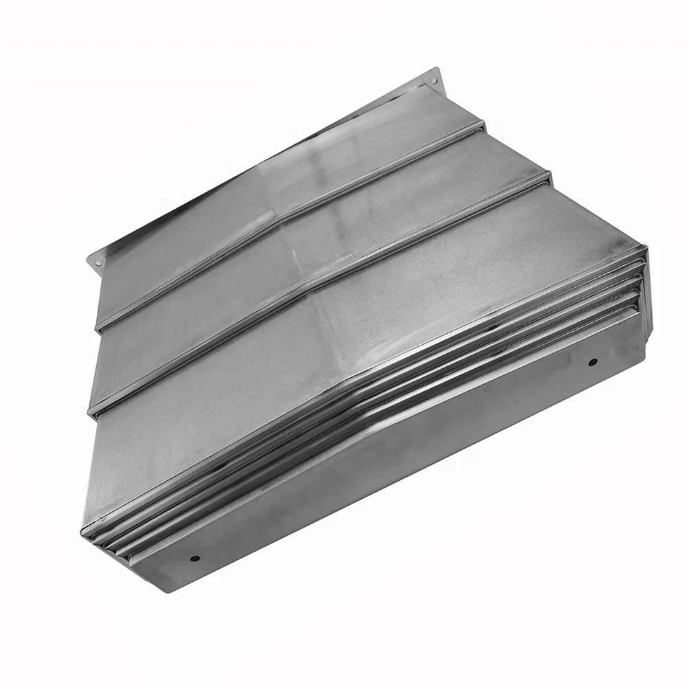 Machine tool durable  steel telescopic way cover