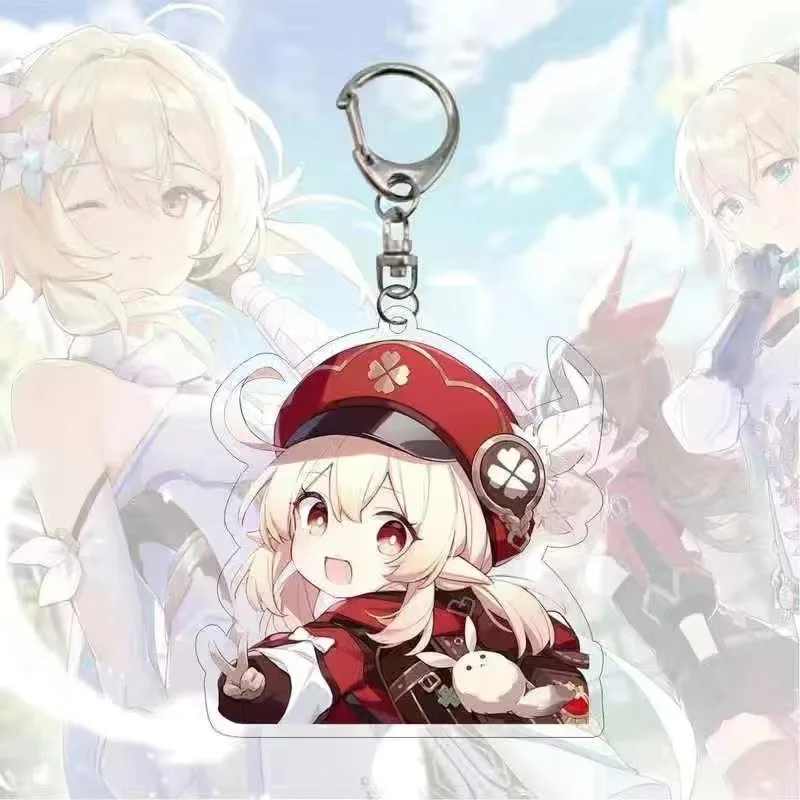 wholesale Genshin Impact Yae Miko Kaveh Baizhu Wanderer acrylic Keychain Figure Badge Anime acrylic keyring Game