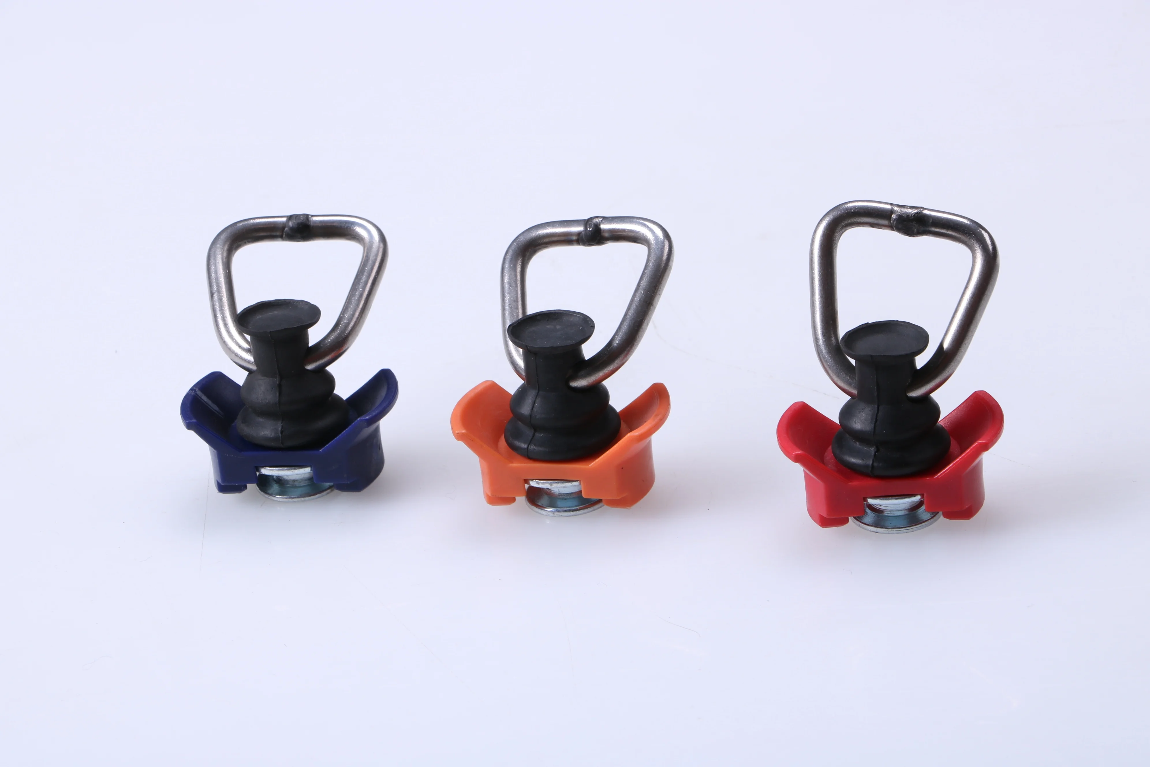 L-Track Fittings Plastic Color Single Stud Fittings with D Ring Airline Cargo Fixing Hooks
