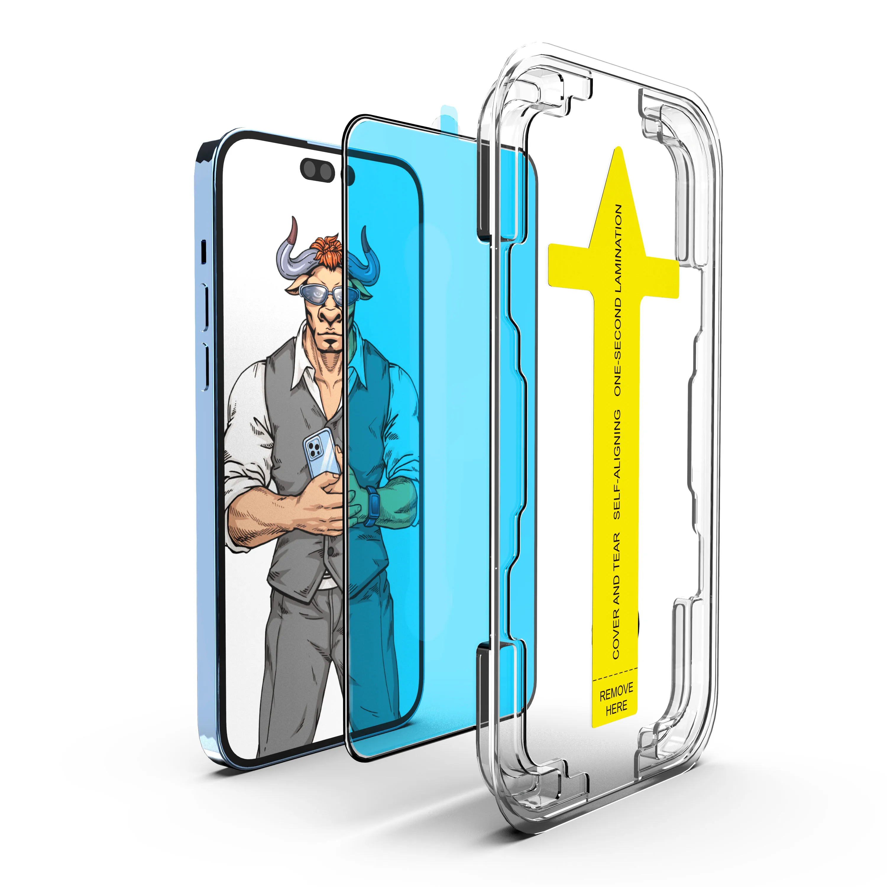 21D African model mica vidrio templado para celular full glue tempered glass for iPhone 13 14 12 pro max