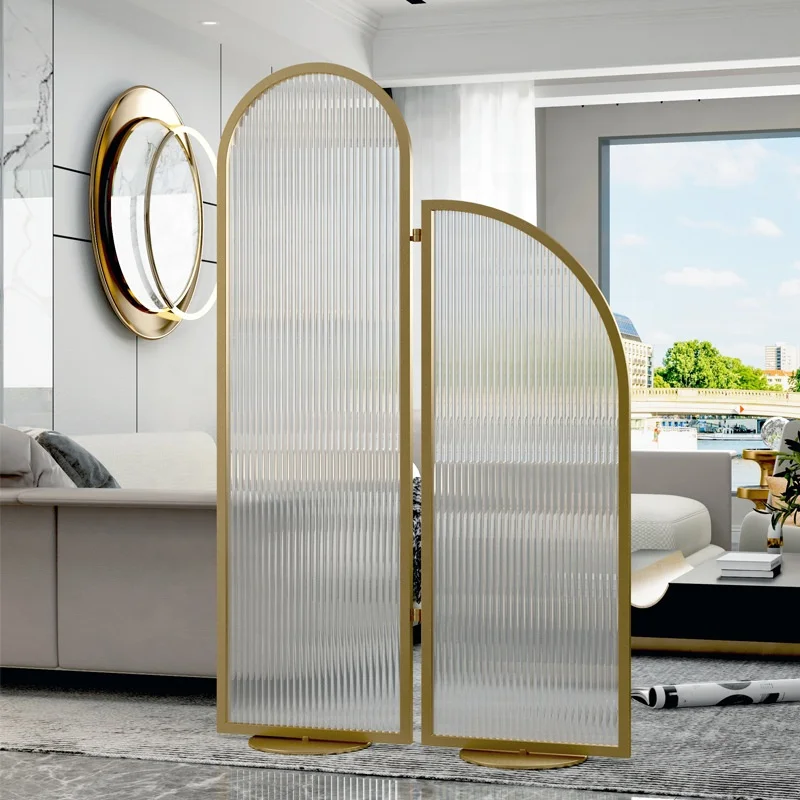 Foldable Luxury 304 Stainless Steel Art Decorative partitions Hotel Coating Room Divider Foldable