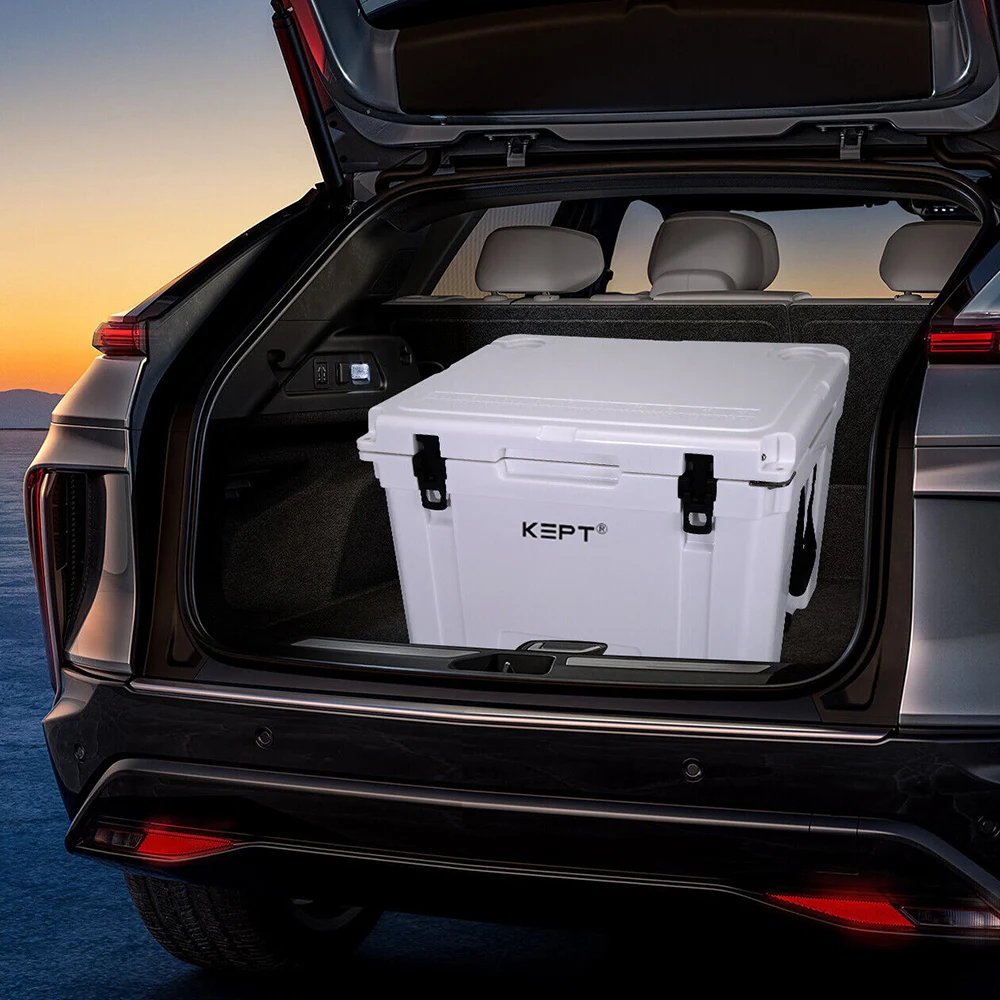 Ultra large 65QT ice chest rotomolded cooler box portable car refrigerator camping fishing