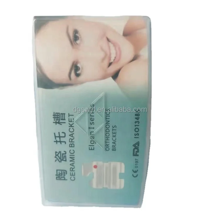 Dental orthodontic teeth braces ceramic bracket Elgen I series