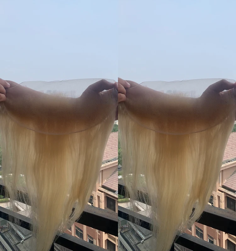 Wholesale 613 Blonde Human Hair Lace Frontal And Closure Transparent Swiss Lace Frontal Swiss Lace Hair Closure