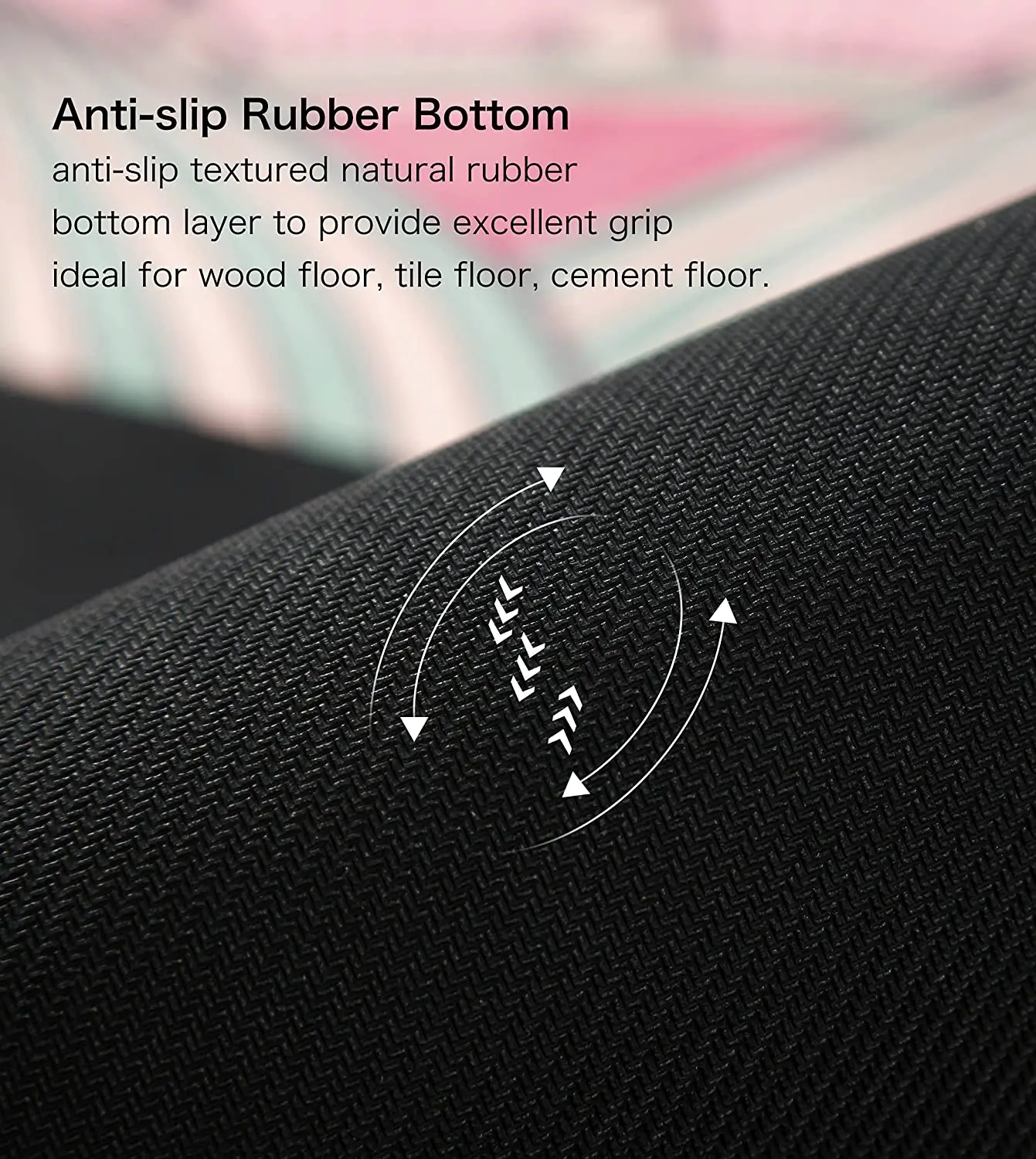 Manufacturer customized circle Printed suede Natural Rubber Eco Friendly Round Yoga Mat Routine Exercise Meditation