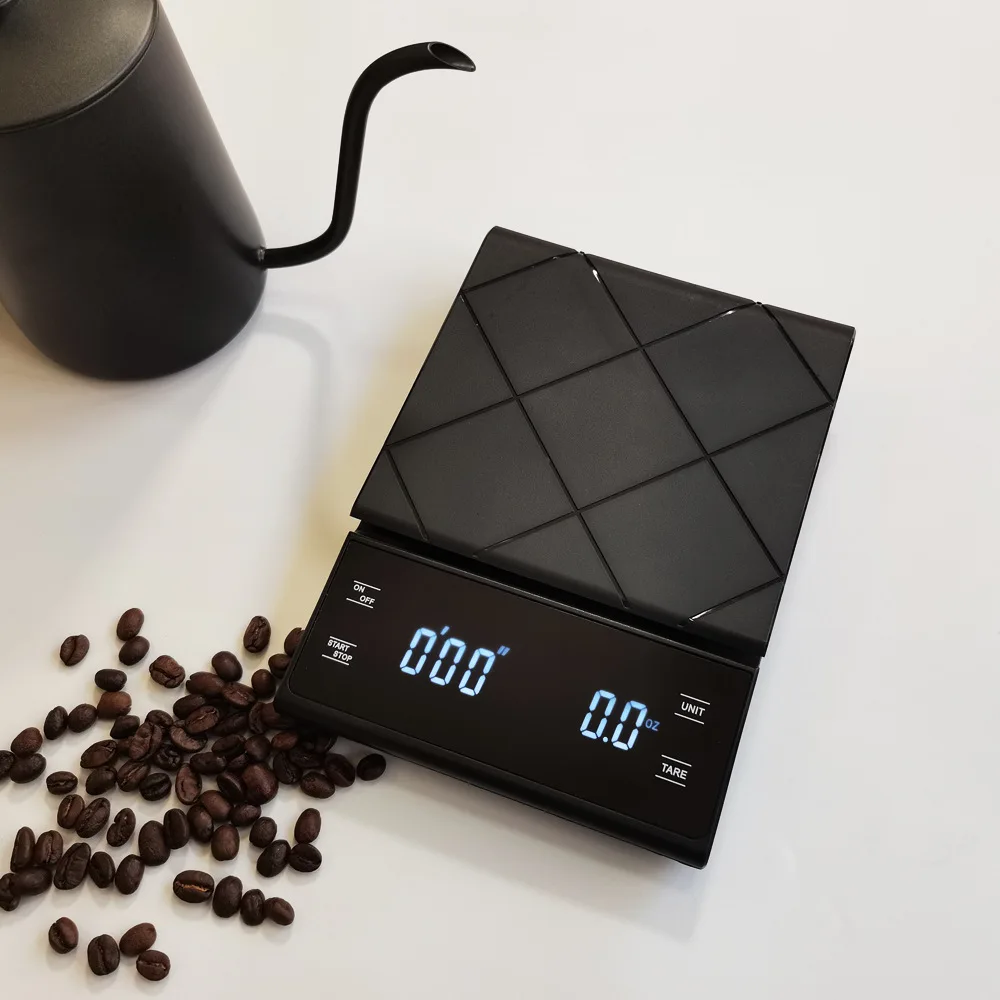 Italian Timing Coffee Electronic Scale3kg/0.1g LED Touch Button