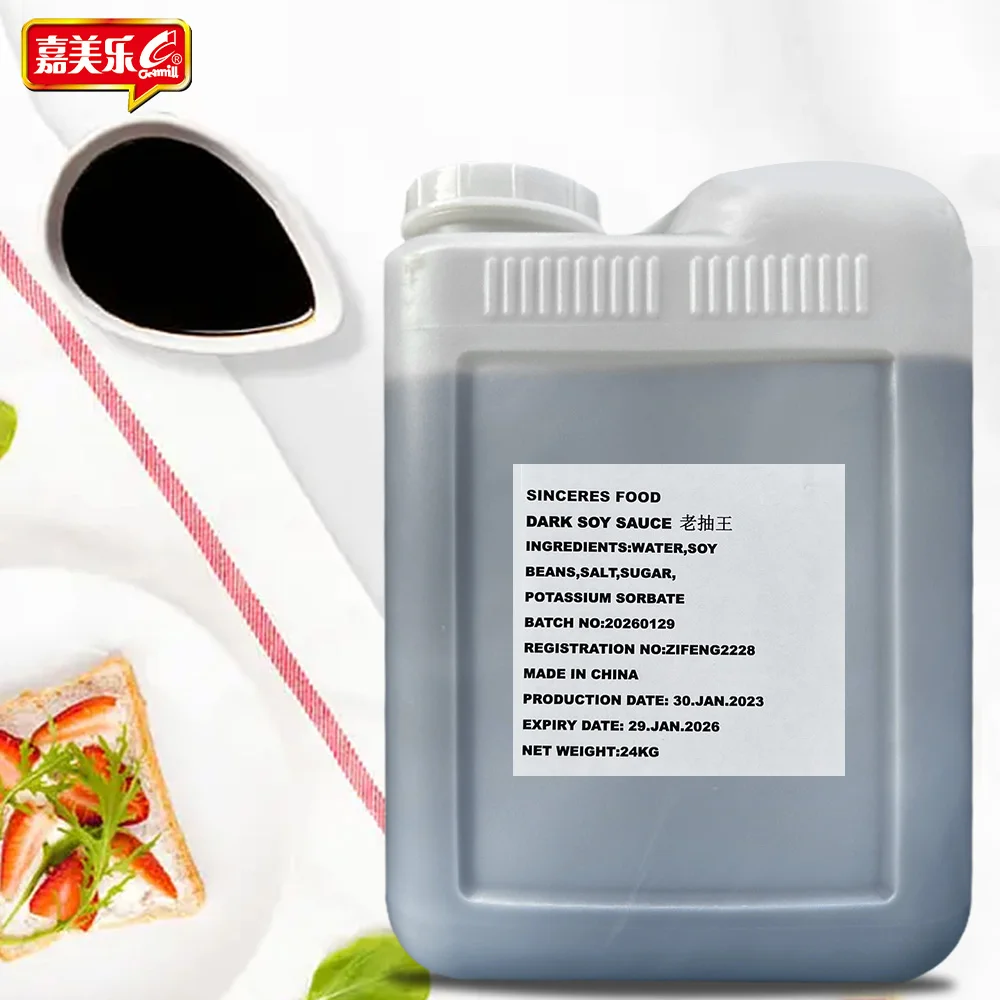 Manufacturer OEM 1000L Drum Soya Sauce Dark Chinese Organic Distributor Wholesale Bulk Food Seasoning Concentrated Raw Soy Sauce