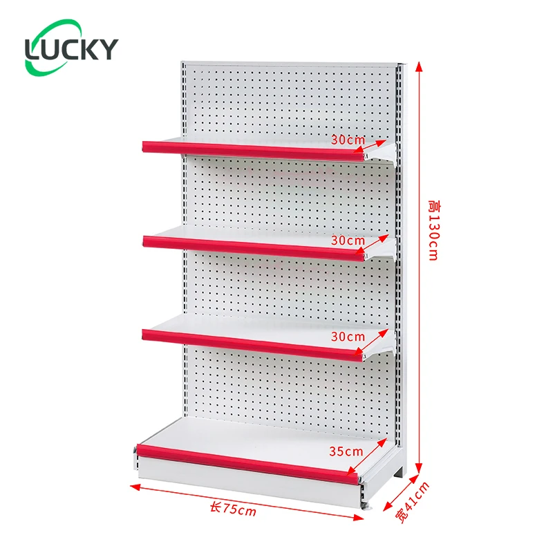 Leke Single sided Subframe-75*41*130 Supermarket Super Market Shelves Display Storage shelf